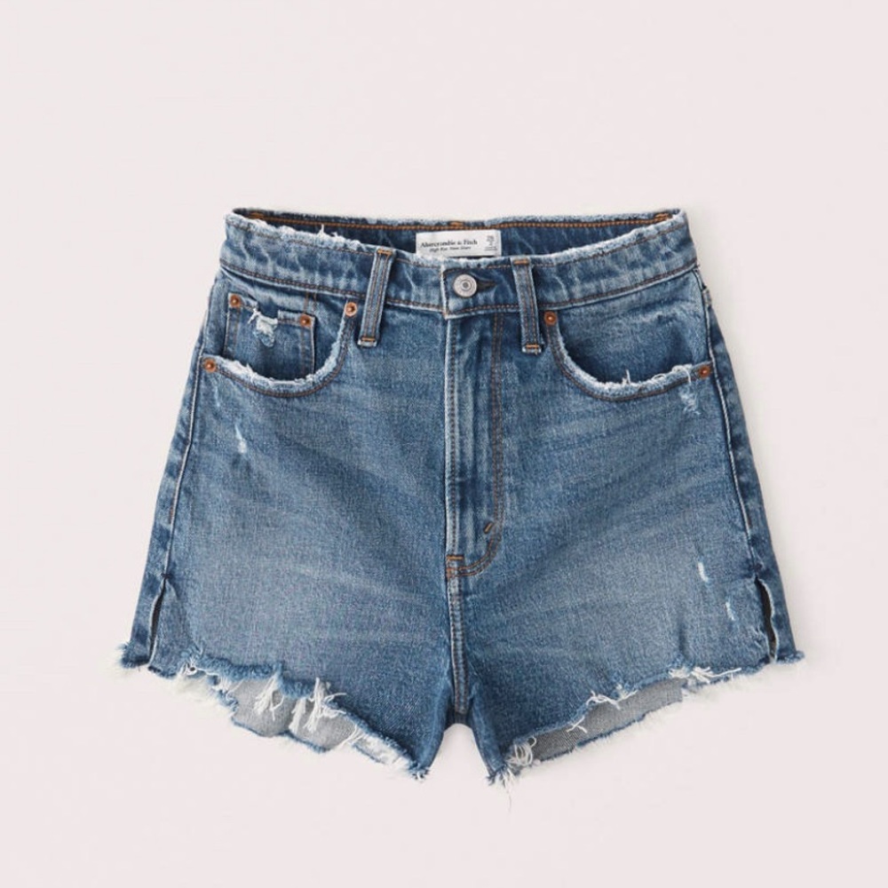 Abercrombie & Fitch Curve Love High Rise Mom Shorts
